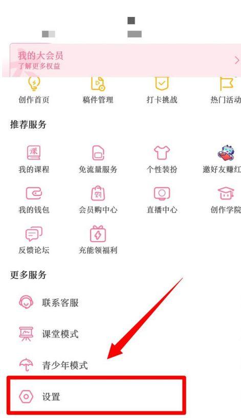 哔哩哔哩界面设置