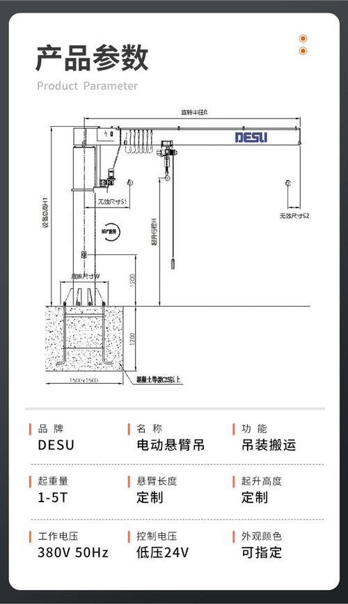 旋臂吊旋转部分结构图解