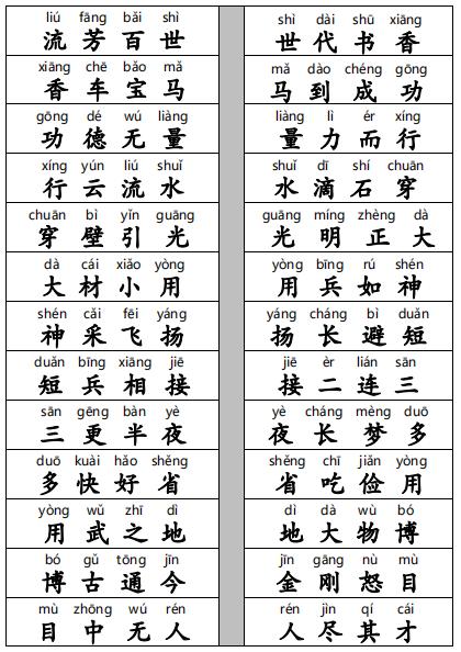 成语接龙大全