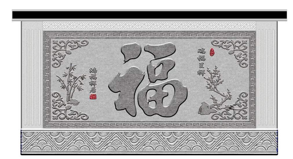 迎门墙图片大全最新 图案截图2