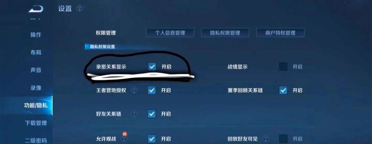 王者怎样隐藏关系