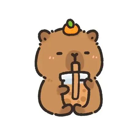 卡皮巴拉Q版呆萌可爱