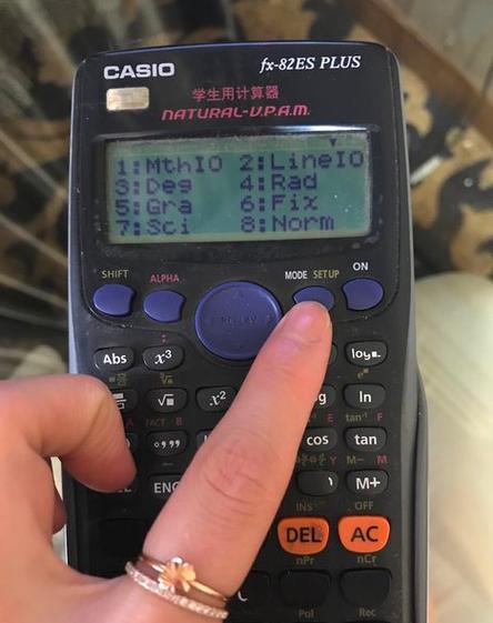 卡西欧计算器分数改小数