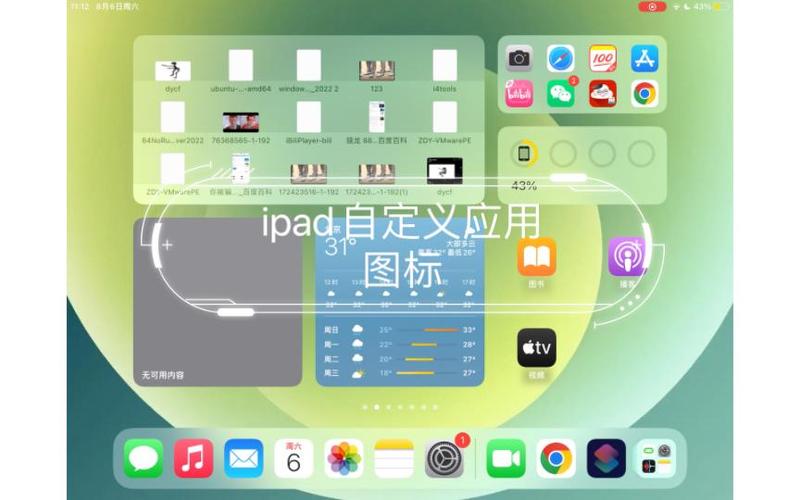 ipad屏幕自定义