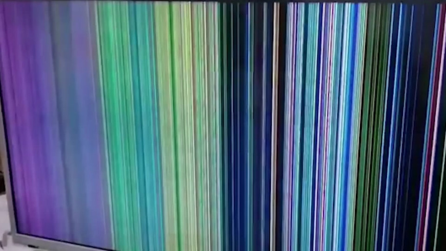 液晶电视出现彩色竖带是什么原因