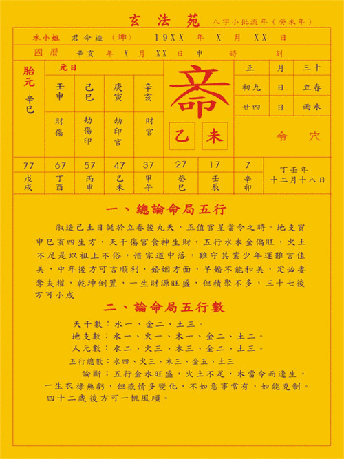八字详批