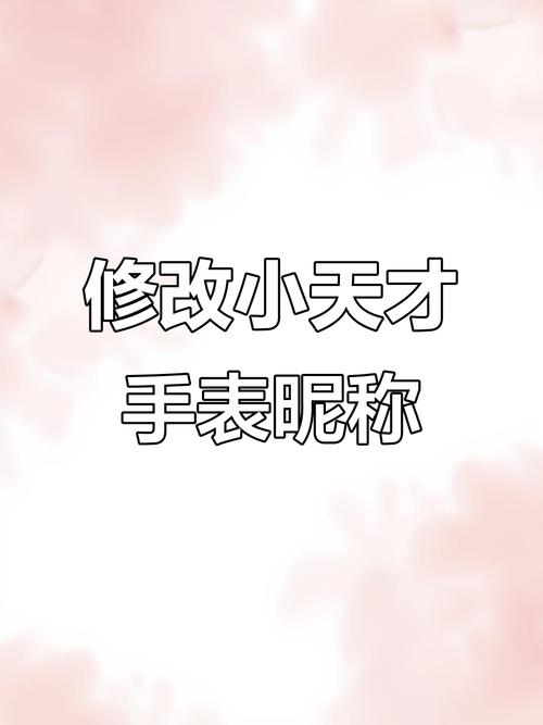 小天才手表起什么网名好听