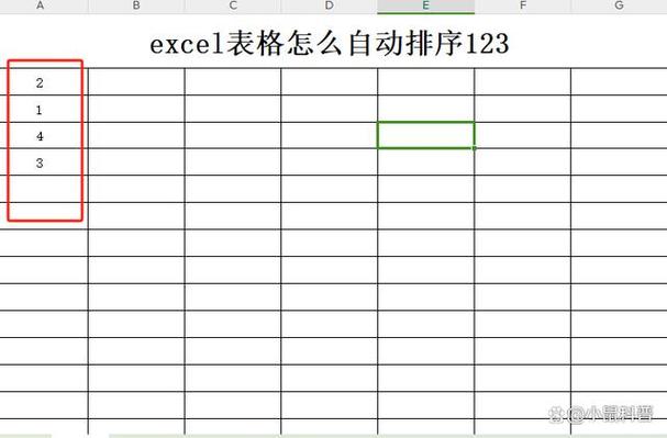 表格怎么设置自动排序123