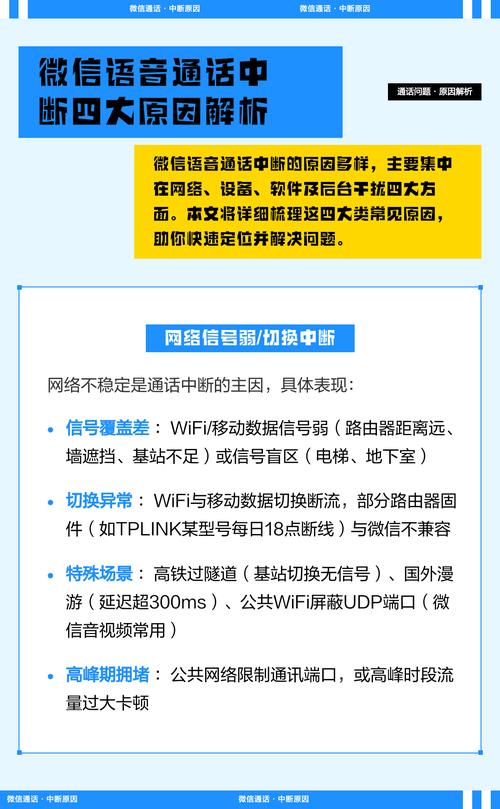 微信语音通话中断的几种原因