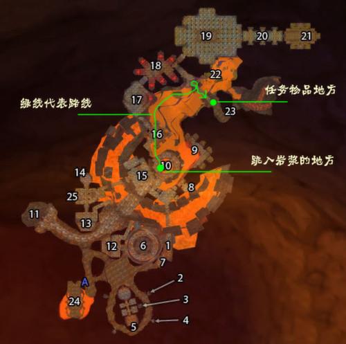 黑石深渊采矿路线