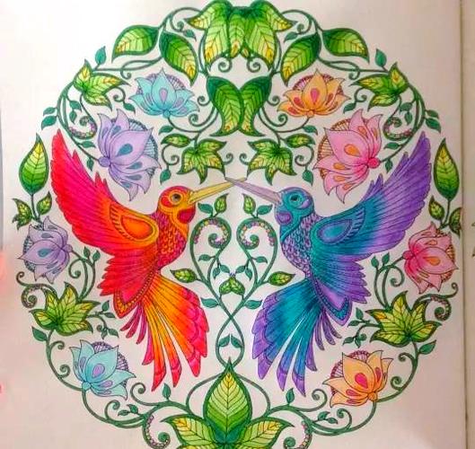 秘密花园涂色全部成品截图3
