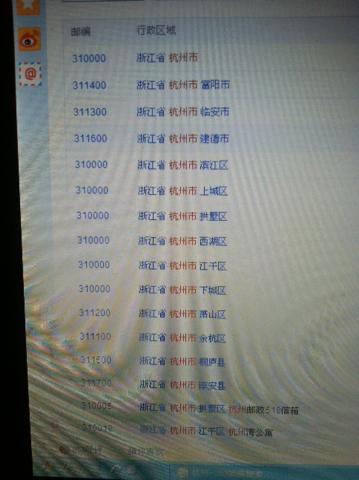 我的位置的邮政编码