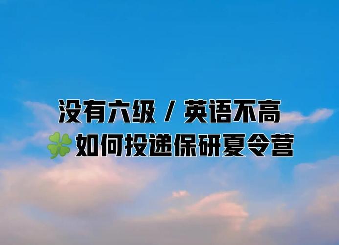 经管类专业夏令营没过六级