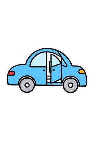 画一辆小轿车