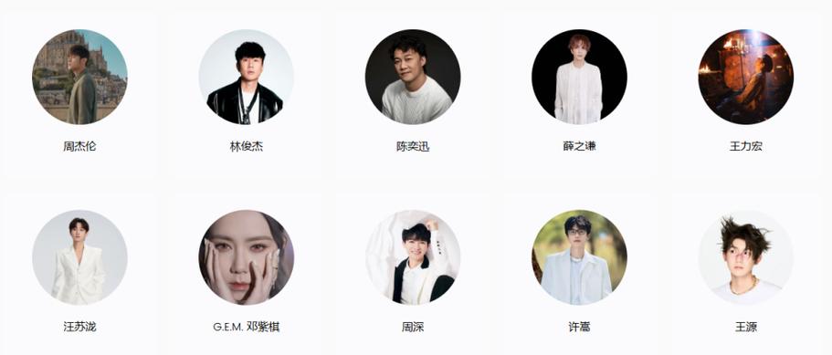 qq音乐vip歌手有哪些