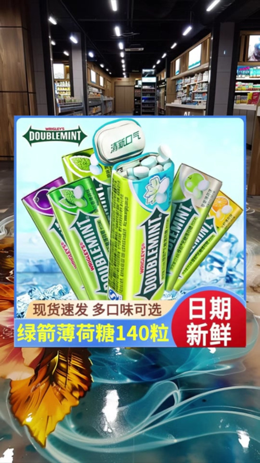绿箭粒装口香糖价格