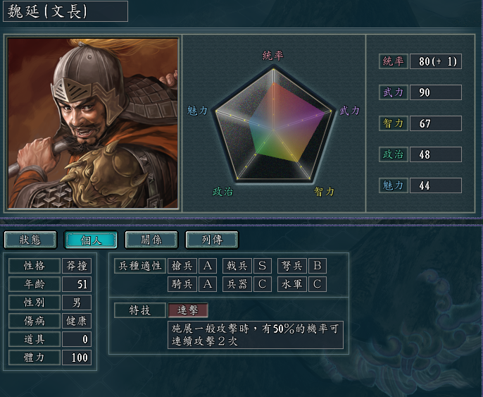 三国志11 魏延