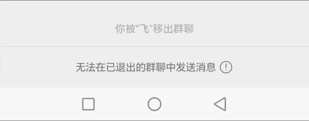 群成员被管理者踢出群