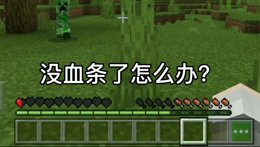 我的世界血条不见了