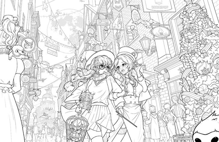 procreate上色不出线稿