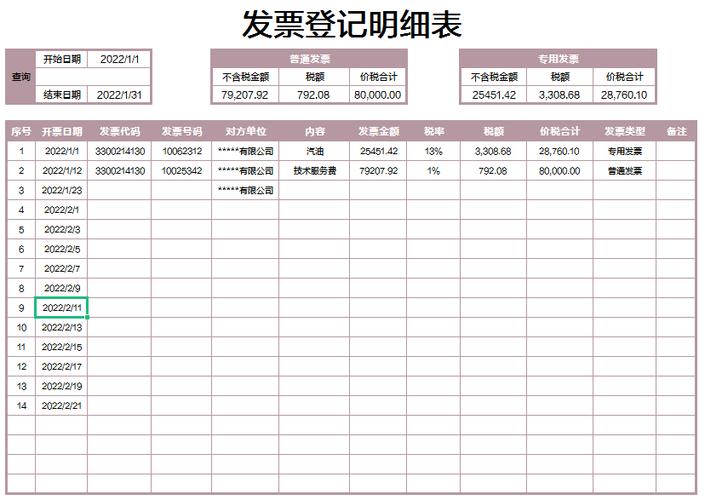 发票明细清单怎么自制