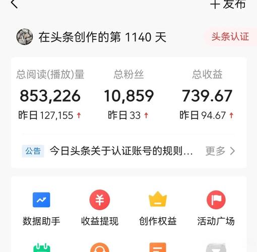 今日头条14万阅读多少收益