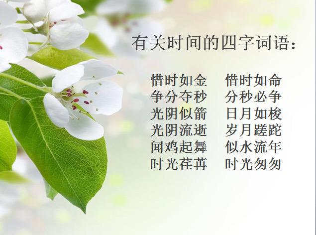 时间最快的成语