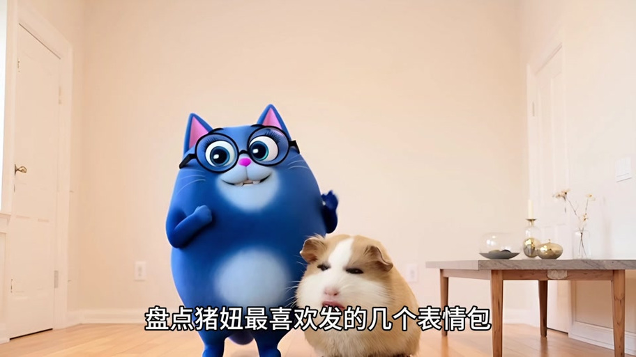 猪转圈圈表情包