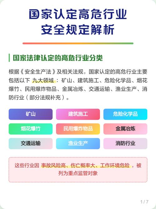 国家认定的高危行业