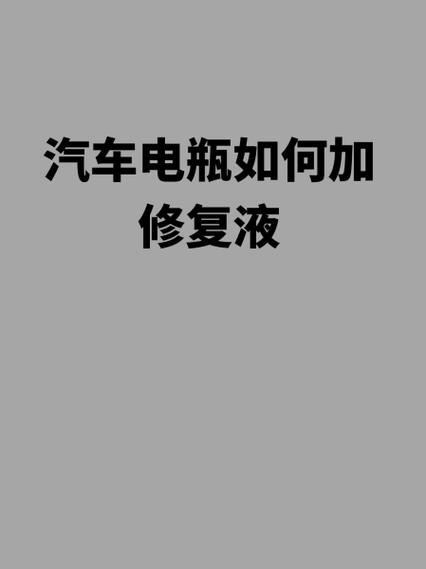 电瓶加修复液视频教程截图2
