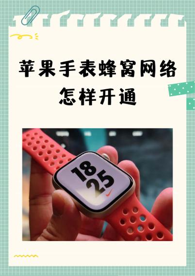 苹果手表怎么连蜂窝网络