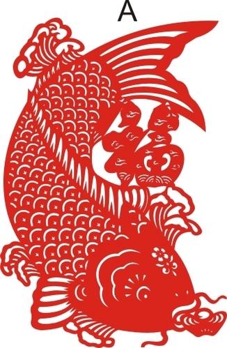 鲤鱼福字
