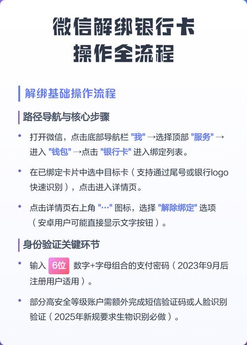 请问怎样解绑微信里面的银行卡