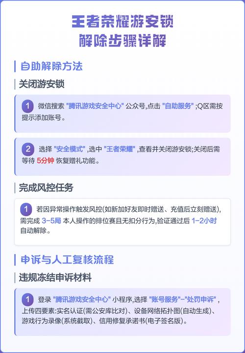 王者荣耀锁账号怎么解除