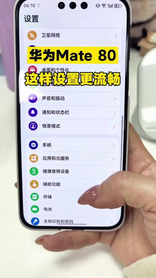 华为mate80怎么设置关机密码