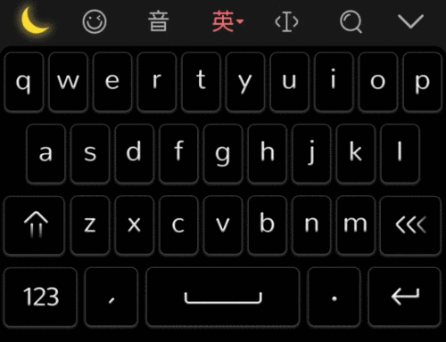 苹果输入法变黑色键盘