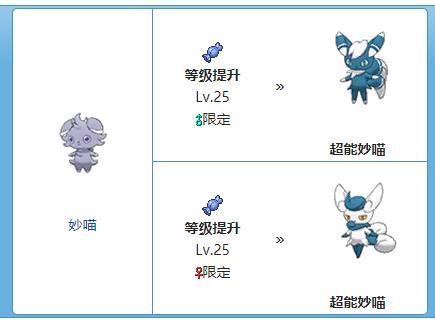 妙喵怎么进化两种形态