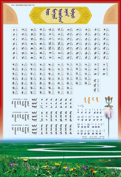 蒙语字母卡