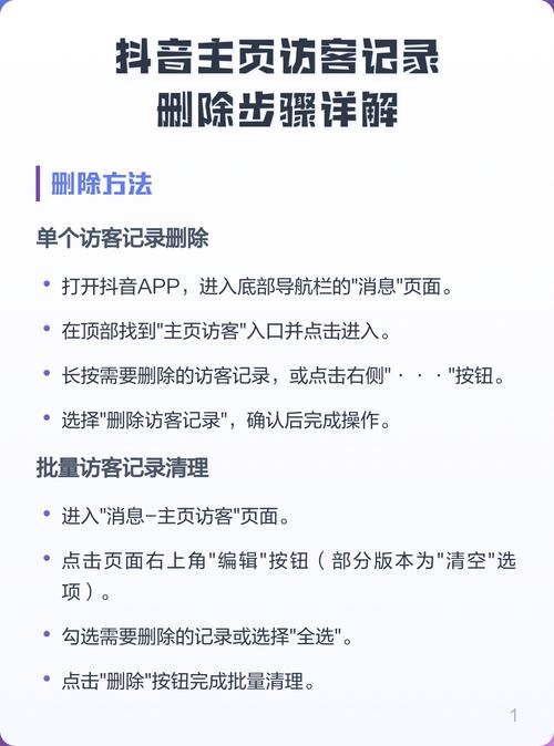 主页访客怎么删除