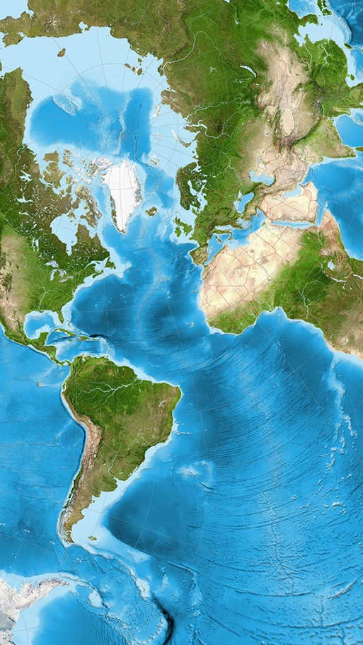 世界竖版地图超清