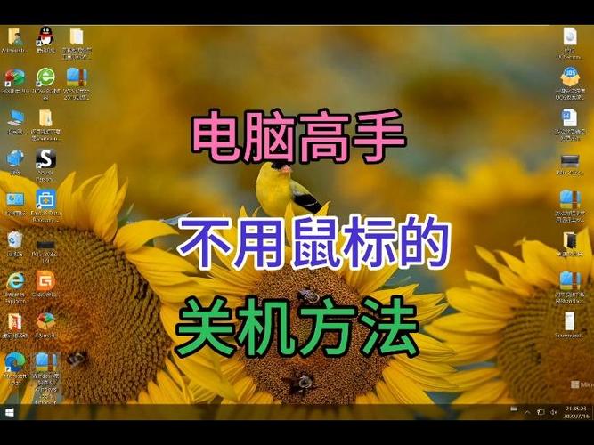 电脑鼠标不能用怎么关机
