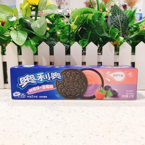 奥利奥蓝莓树莓味夹心饼干