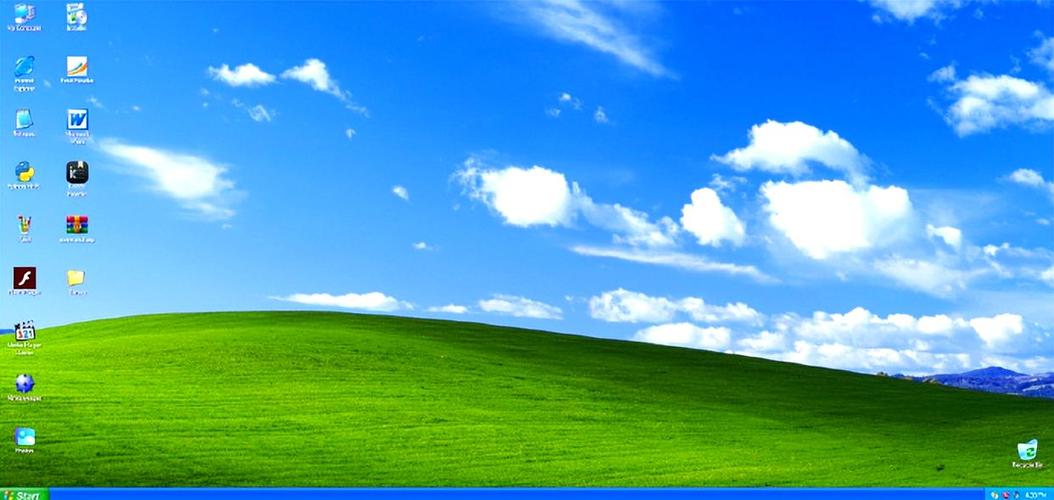 xp桌面图标有蓝底截图2
