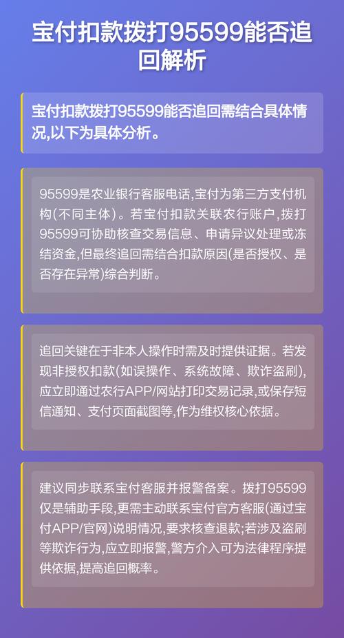 宝付扣款打95599可以查询吗