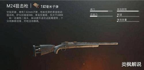 和平精英98k和m24伤害对比