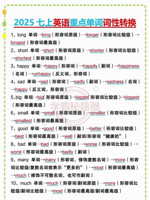 名词变形容词的词性转换公式