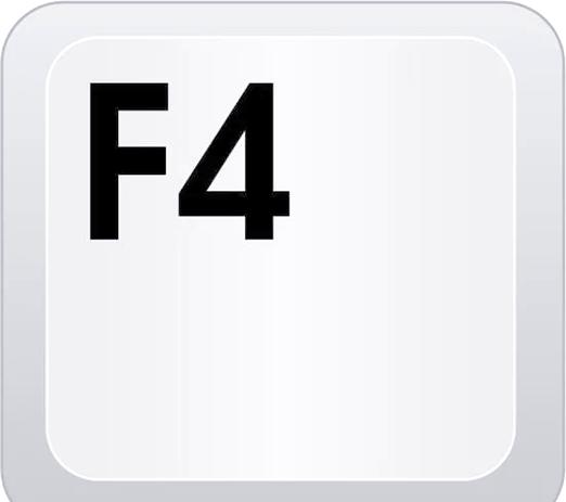 桌面按f4键