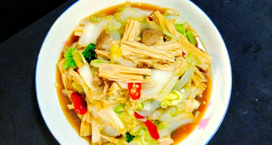 腐竹跟什么菜炒好吃