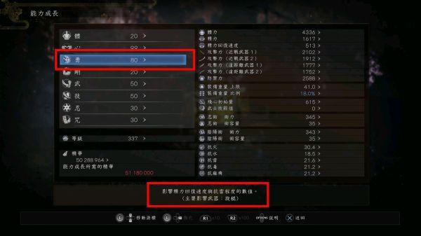 仁王2人物属性加点