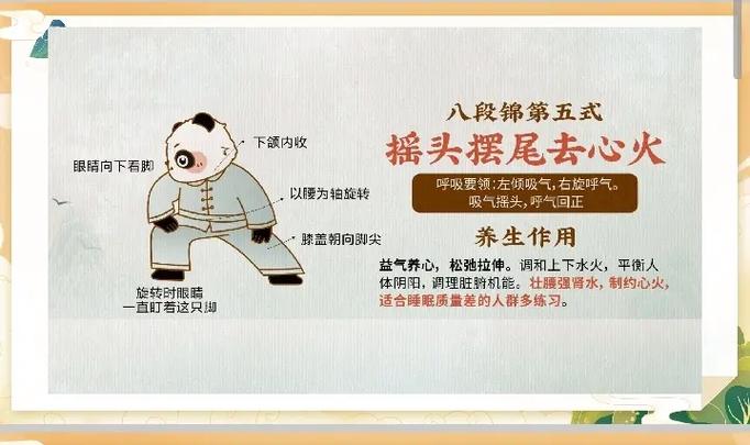 八段锦的摇头摆尾要点